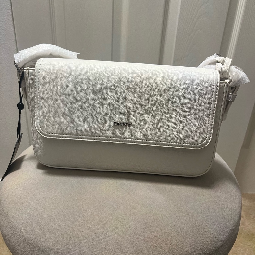 DKNY Elegant White Crossbody Bag